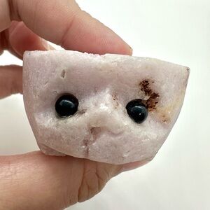 Pink Amethyst Druzy Crystal Face – Natural Quartz Mini Display